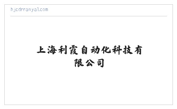 上海利霞自动化科技有限公司 缩略图